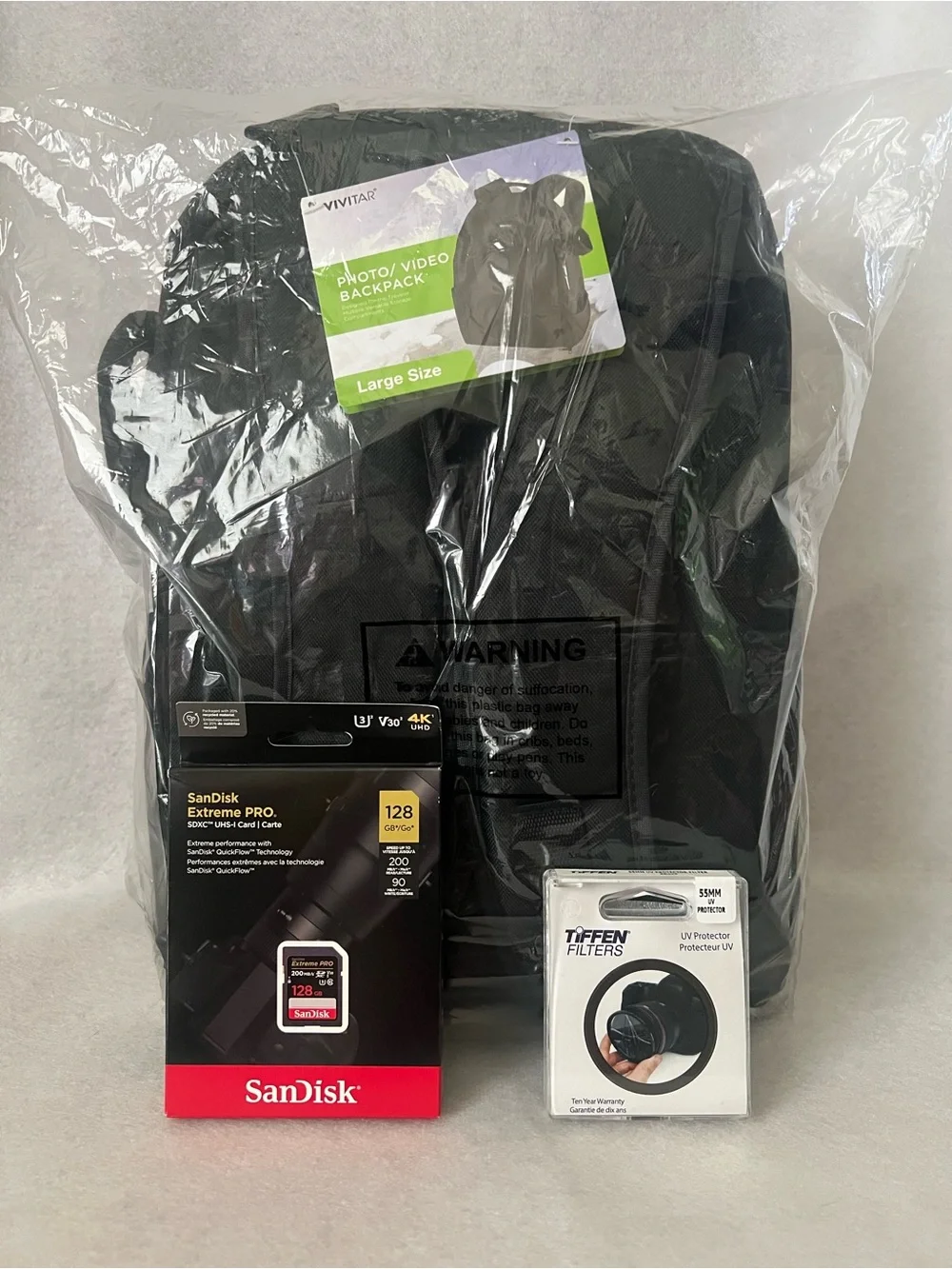 Vivitar Photo/Video Backpack SanDisk Extreme Pro Tiffen Filters Sealed Brand New